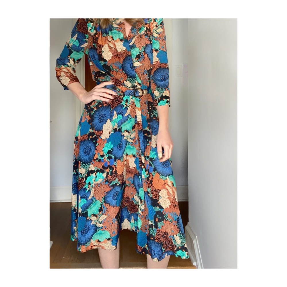 Beautiful Vintage Dress / XL-XXL / Tall!